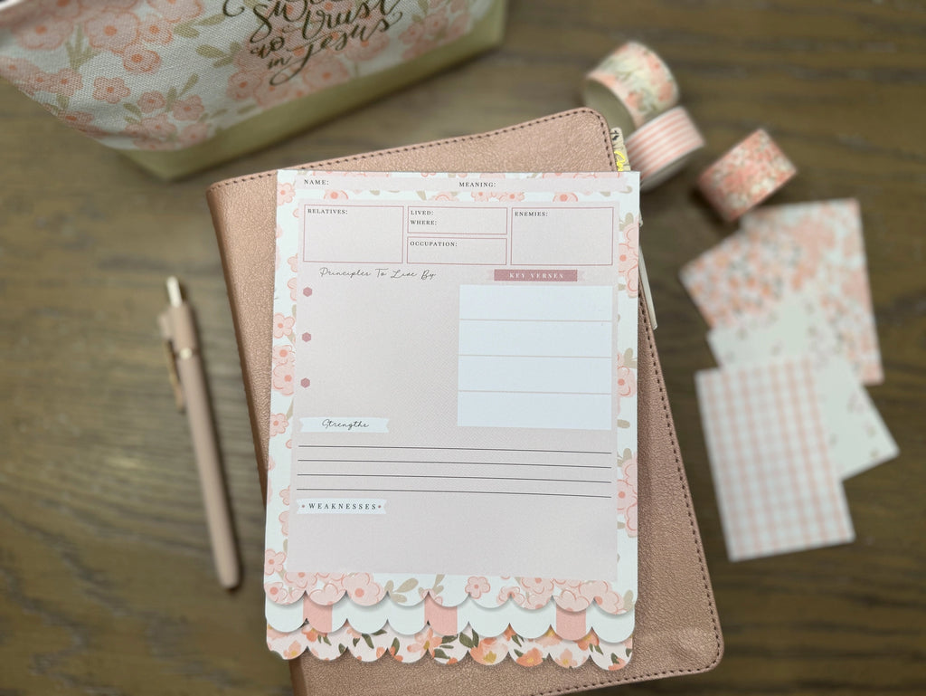 Christian Bible Journaling Tip-in - Peach